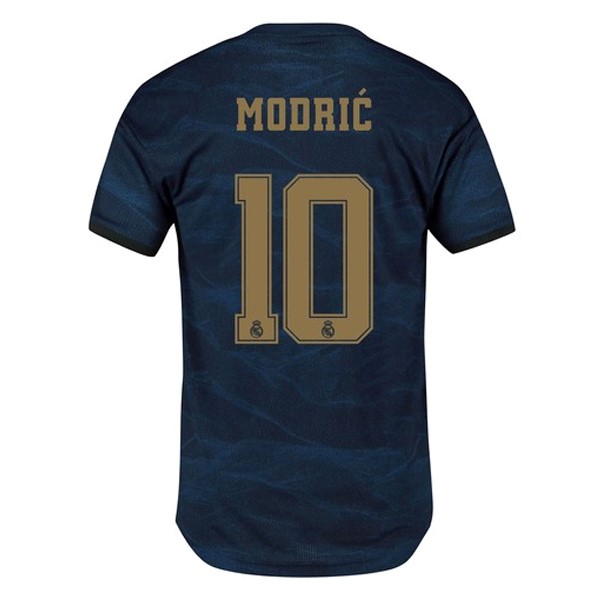 Camiseta Real Madrid NO.10 Modric Replica Segunda Ropa 2019/20 Azul